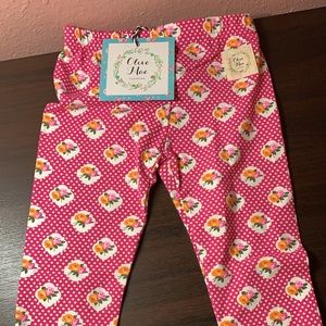 Olive Mae Flower ruffle pants